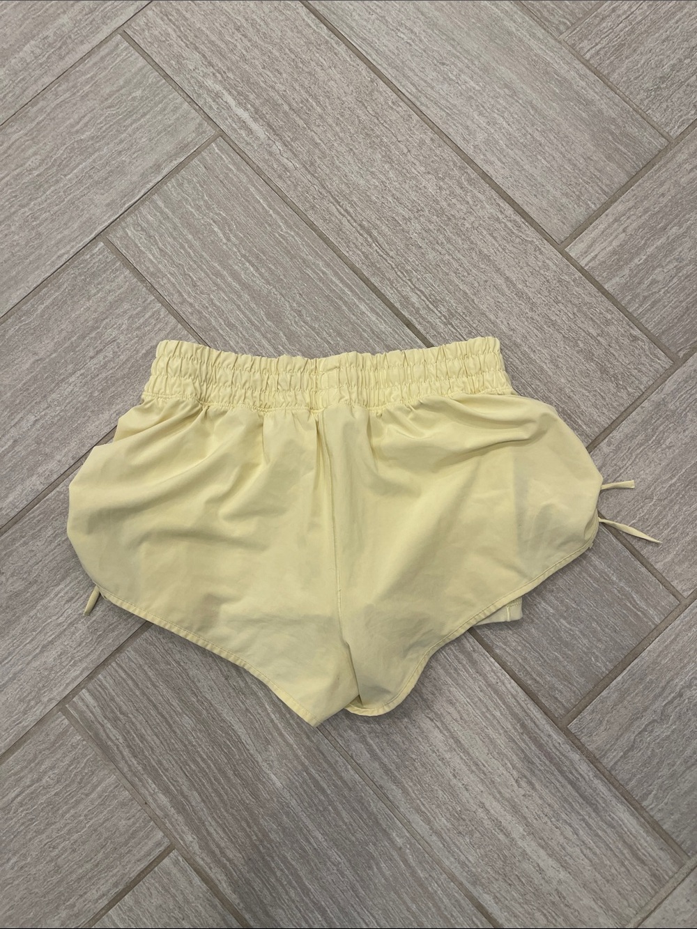 Light Yellow Women’s Athletic Shorts